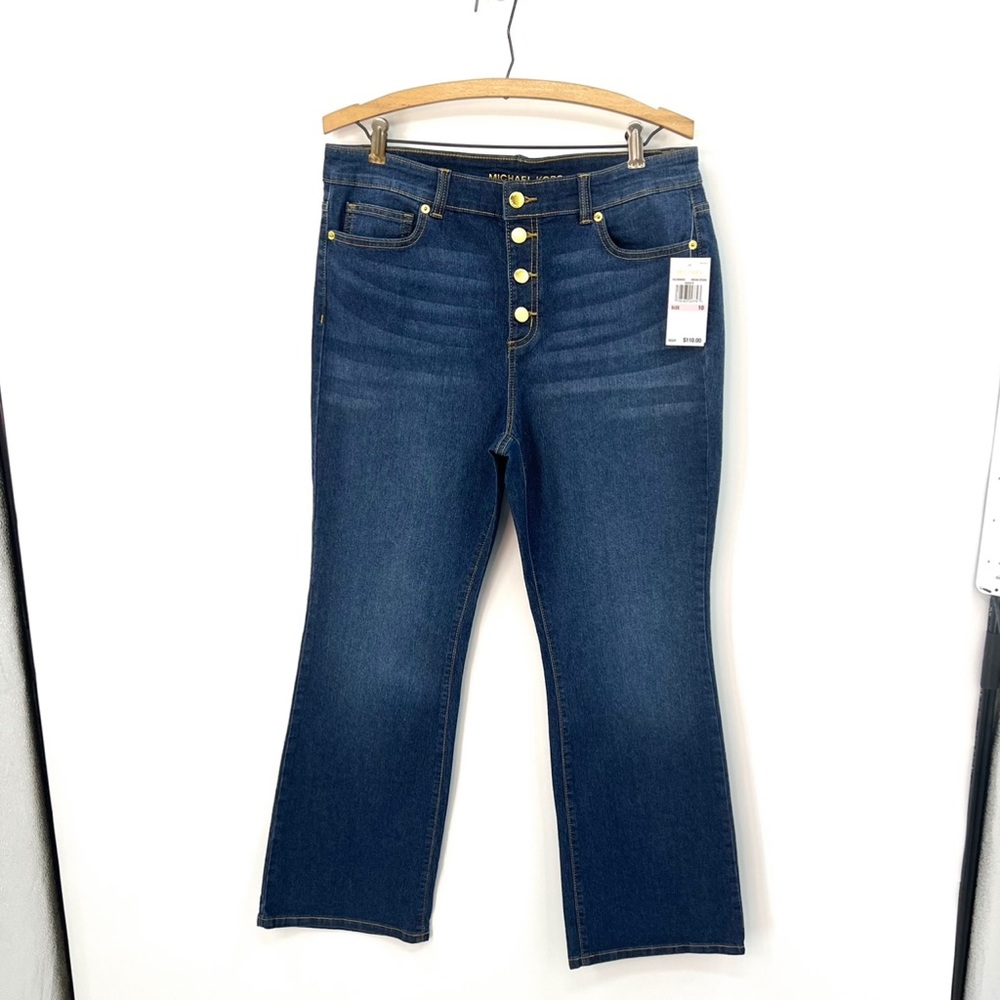 MICHAEL Kors Michael Wide Leg ‘Indian Ocean’ Jeans Woman’s Size 10